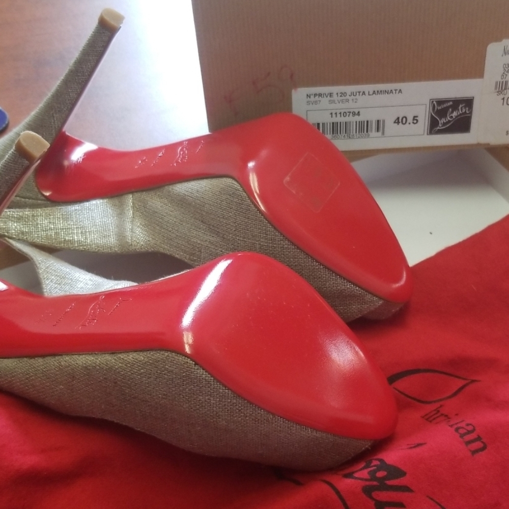 Christian louboutin  silver